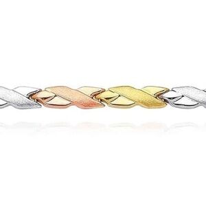 GL Turk Elegant Tri-Color Gold Women's Bracelet